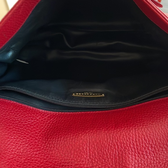 Mark Cross leather pebbled, leather flap shoulder bag. - Picture 6 of 7